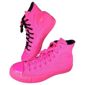 RARE Converse x O.P.I. Chuck Taylor All-star mid HOT‎ PINK